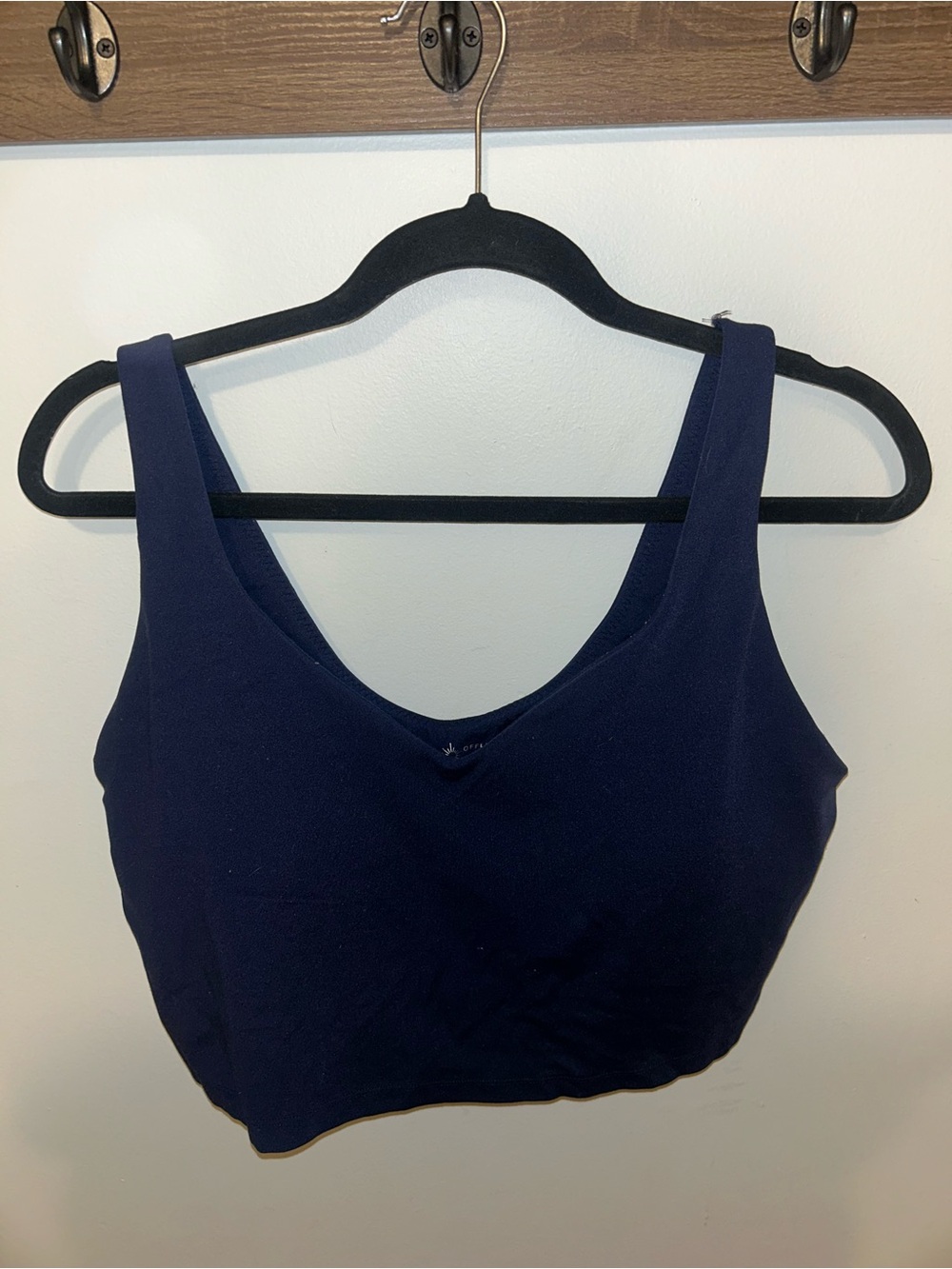 Offline By Aerie Real Me Sports Bra in Navy Blue